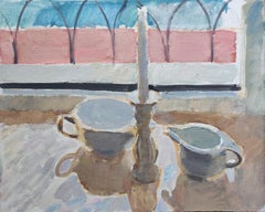 Still Life Against a Window - 21st Century Contemporary Minimalist Oil Painting