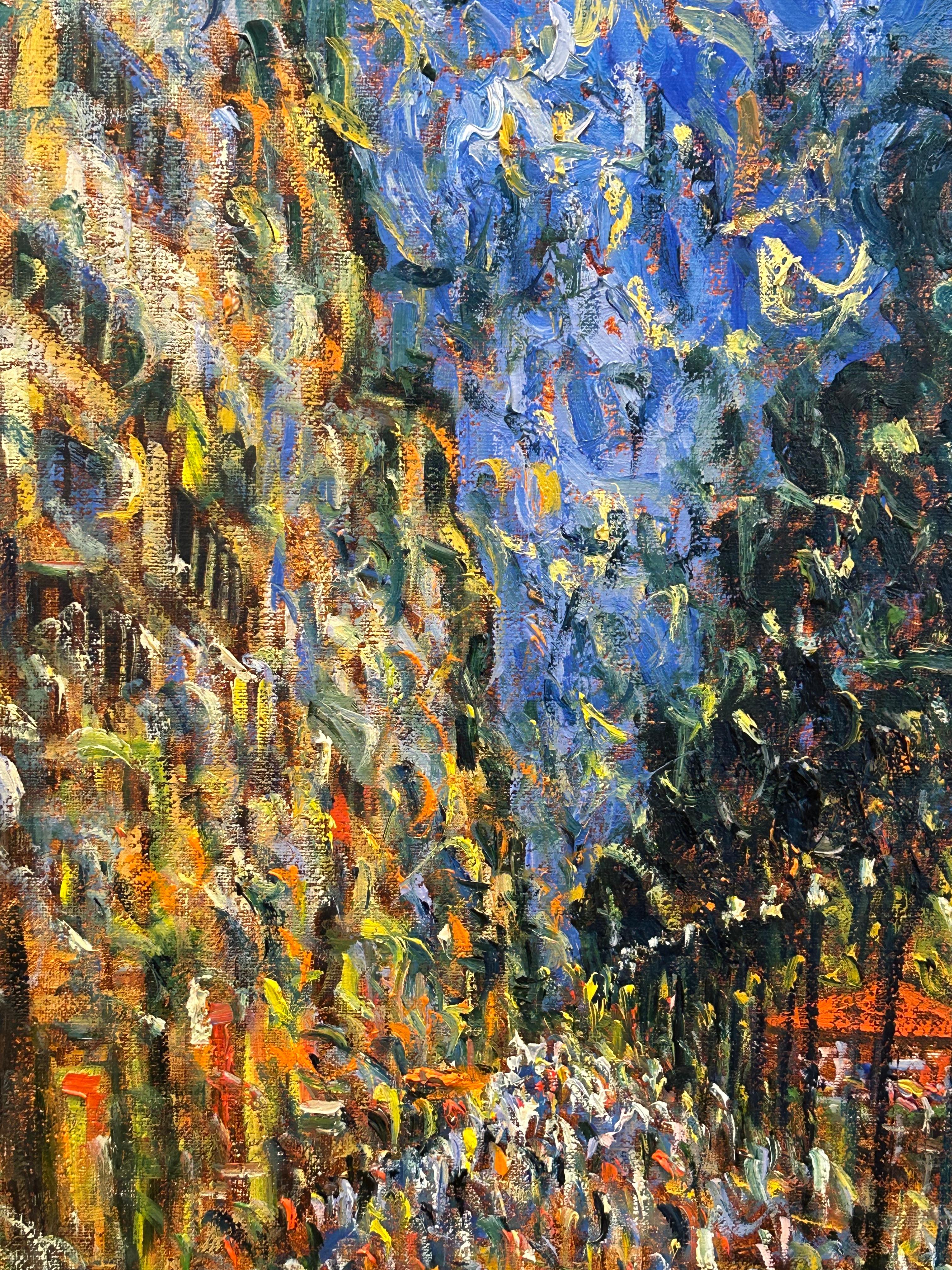 Paisaje nocturno postimpresionista contemporáneo 