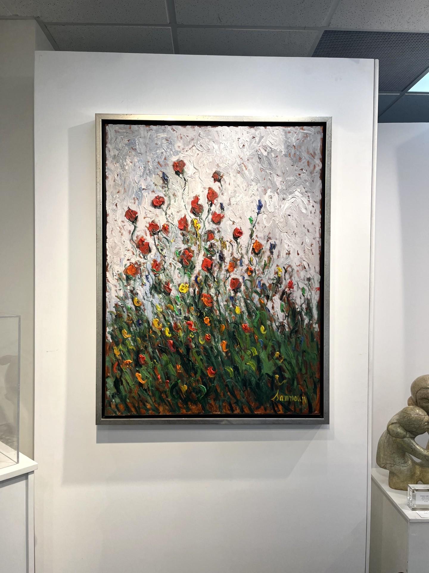 La Danza dei Coquelicots - Painting Impressionismo di Samir Sammoun