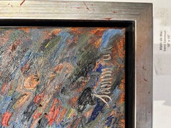 Amanecer en el mar" Pintura al óleo postimpresionista de paisaje marino