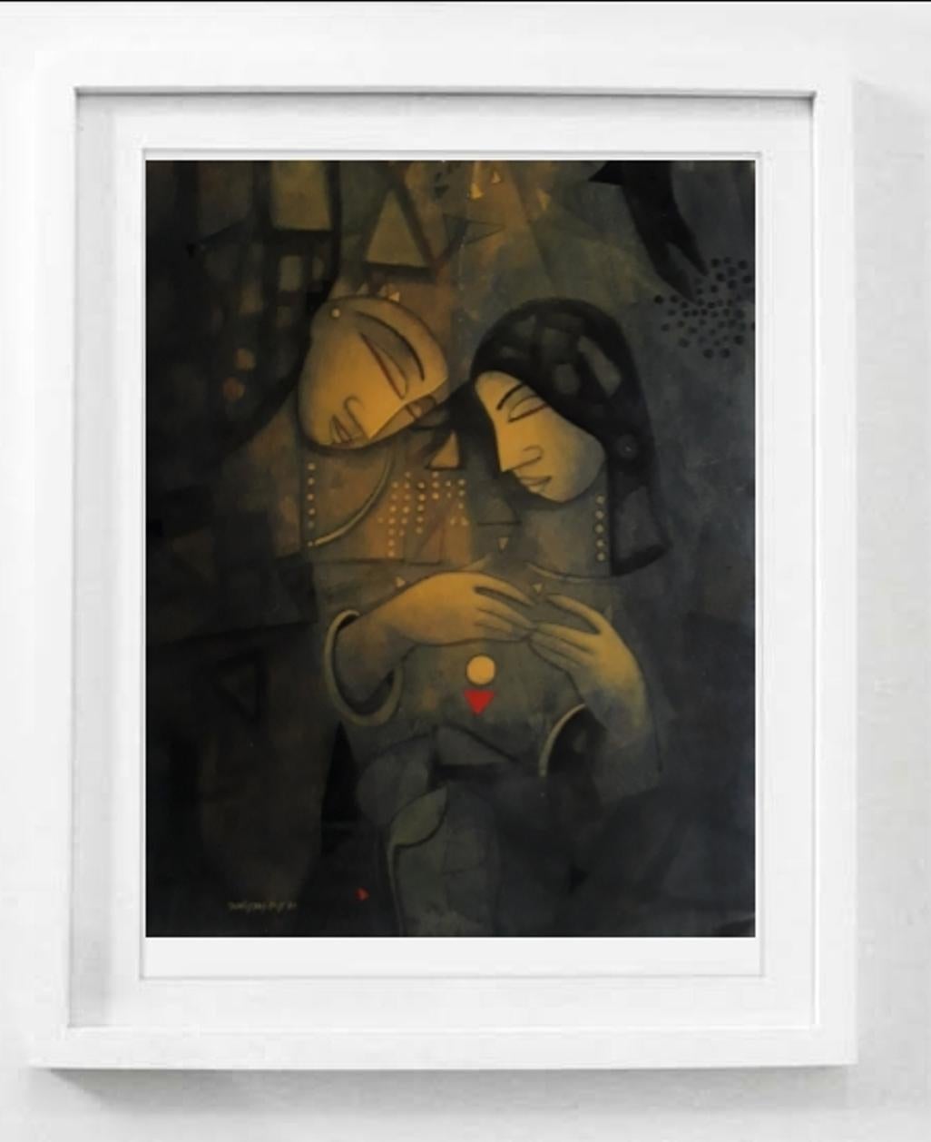 Samir Sarkar Figurative Painting - Untitled, Figurative, Mixed Media on Paper by Contemporary Artist “In Stock”