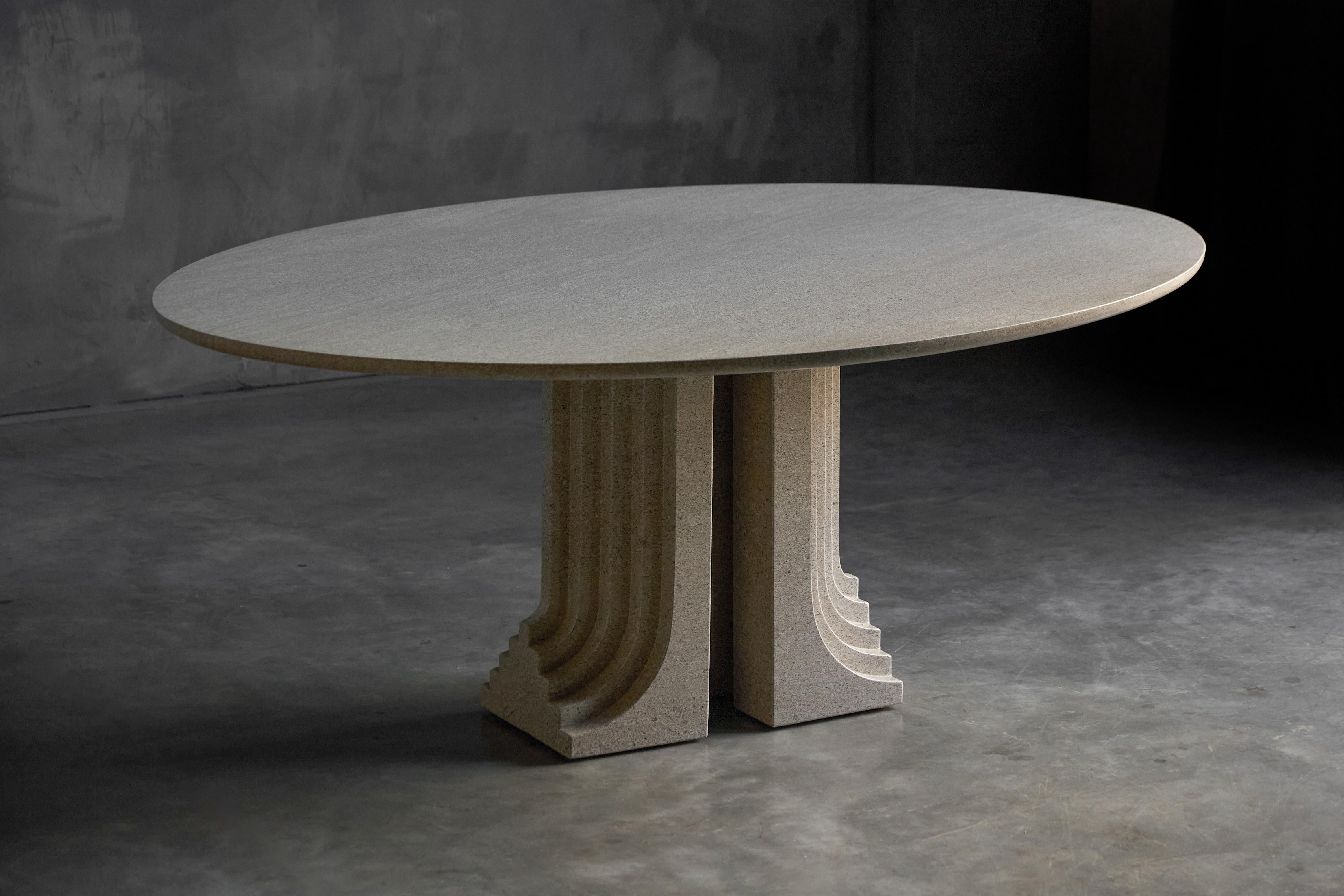 Samo Dining Table by Carlo Scarpa for Simon Gavina, Italy, 1971 (Granit) im Angebot