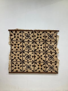 Samoan Bark Cloth (Siapo) with Geometric Motifs, Late 19th – Early 20th Century