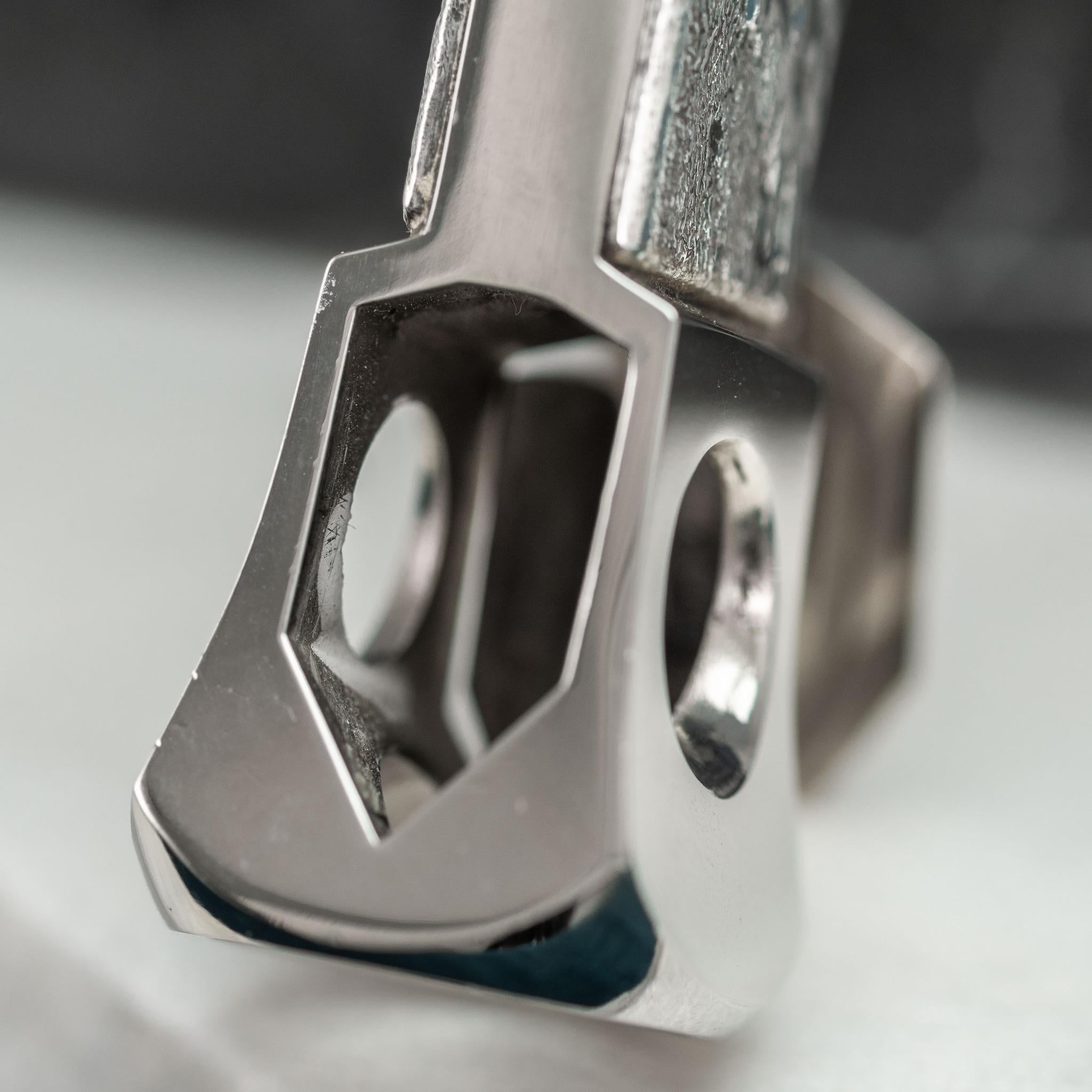 Samorodok Sterling Silver Cigar Cutter, Hallmarked, London 1977 8