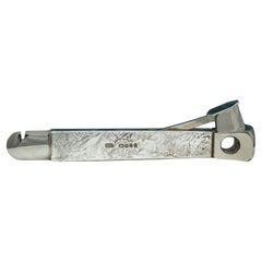 Vintage Samorodok Sterling Silver Cigar Cutter, Hallmarked, London 1977