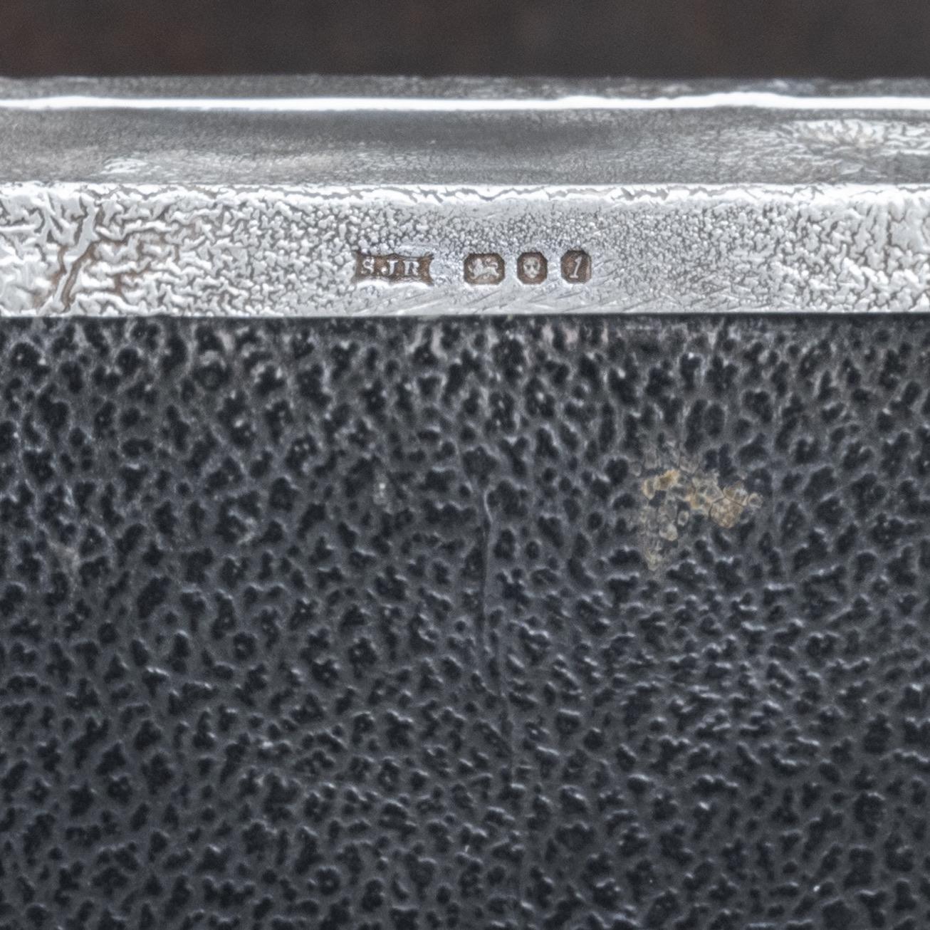 Samorodok Sterling Silver Cigarette Box, Hallmarked, London 1966. 3