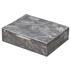 Samorodok Sterling Silver Cigarette Box, Hallmarked, London 1966.