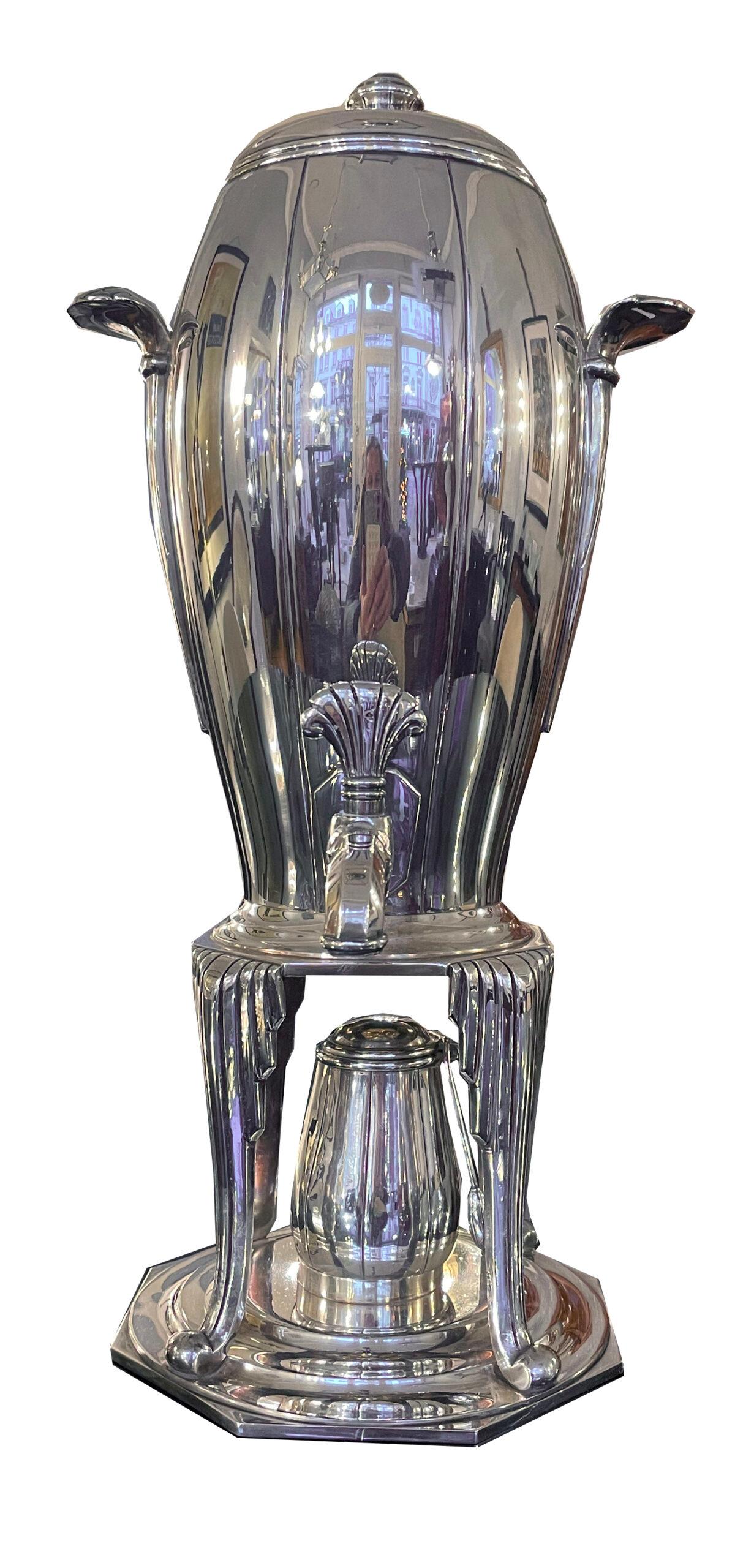 Samowar, Art Deco “BB 50 G” for BOUILLET and BOURDELLE For Sale 4
