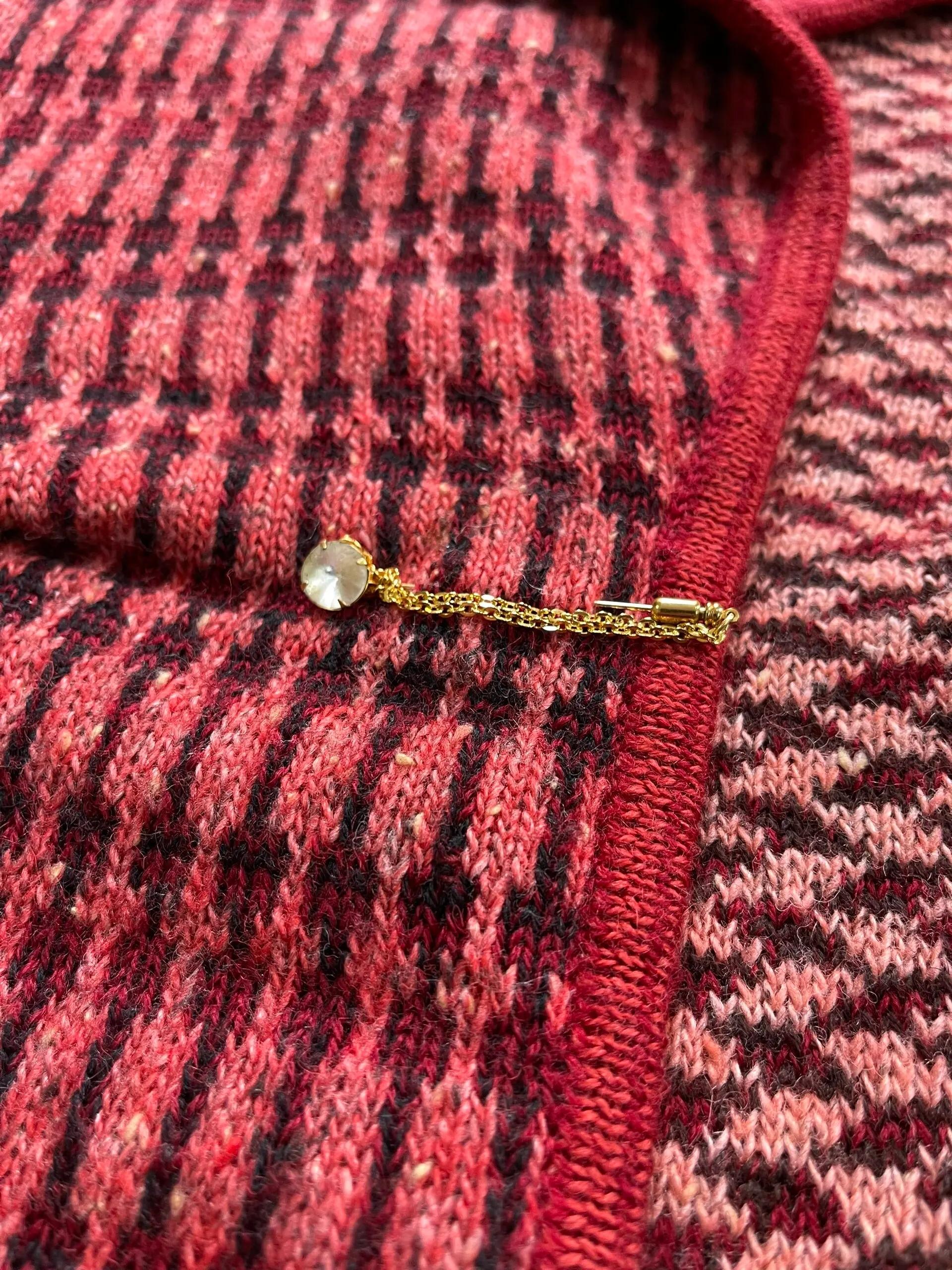 SAMPLE 1980's Kansai Yamamoto Ethnic Knit Coat For Sale 4