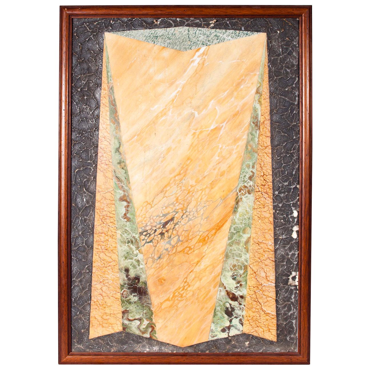 Tablero de muestras de textura de piedra de pintor
