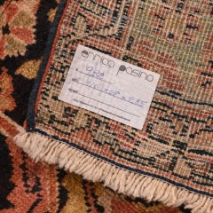 Antique Hand-Knotted Agra Rug, Cotton and Wool, Central Asia, 1928