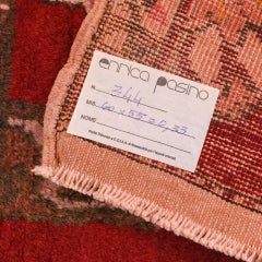 Mid-20th Century Hand-Knotted Turkish Rug Sampler in Cotton and Wool