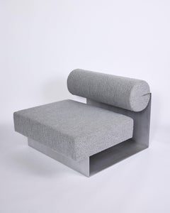 [Sample Piece] Folds, Single Sofa with Grey Boucle Upholstery