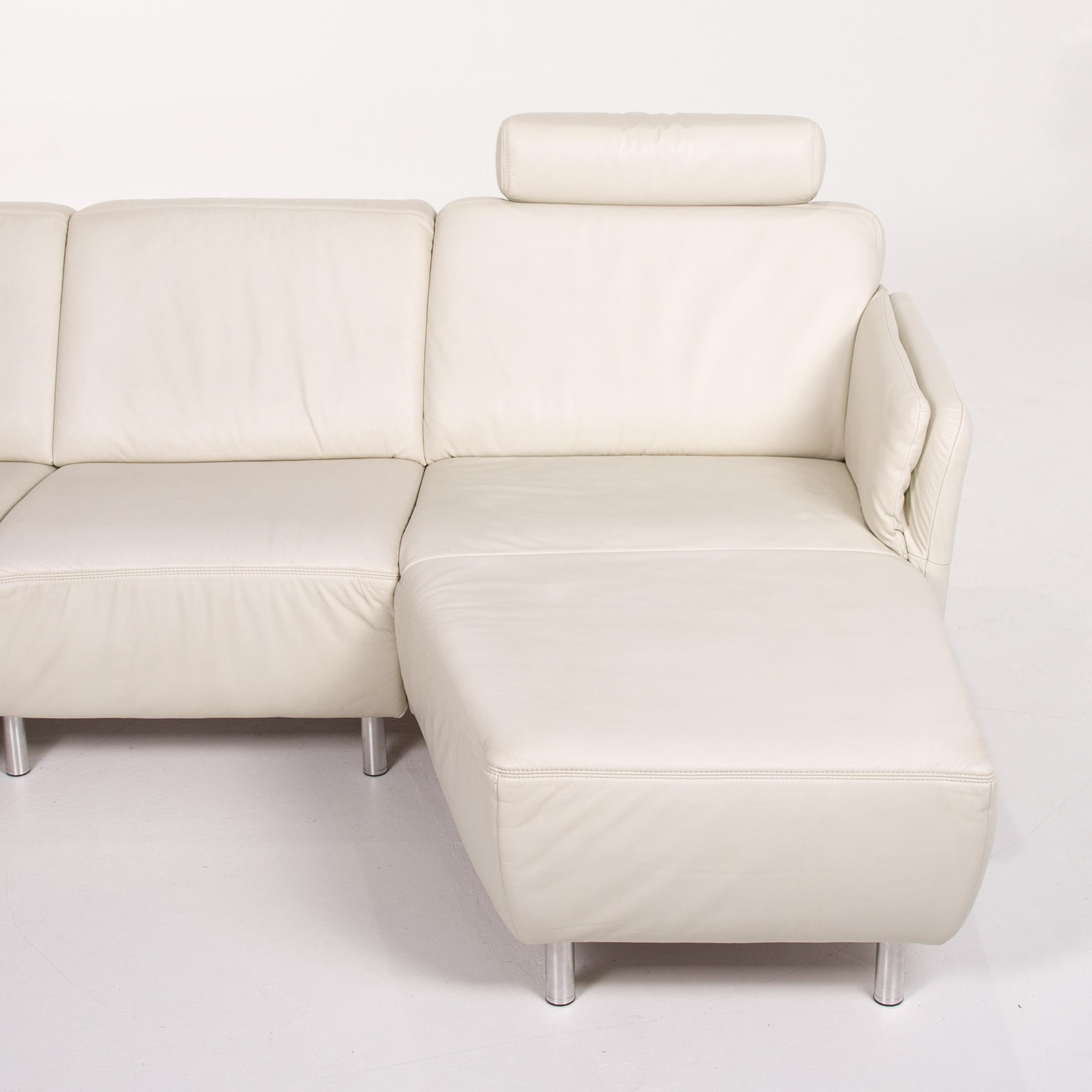 Sample Ring Leather Corner Sofa Cream Sofa Couch For Sale 6