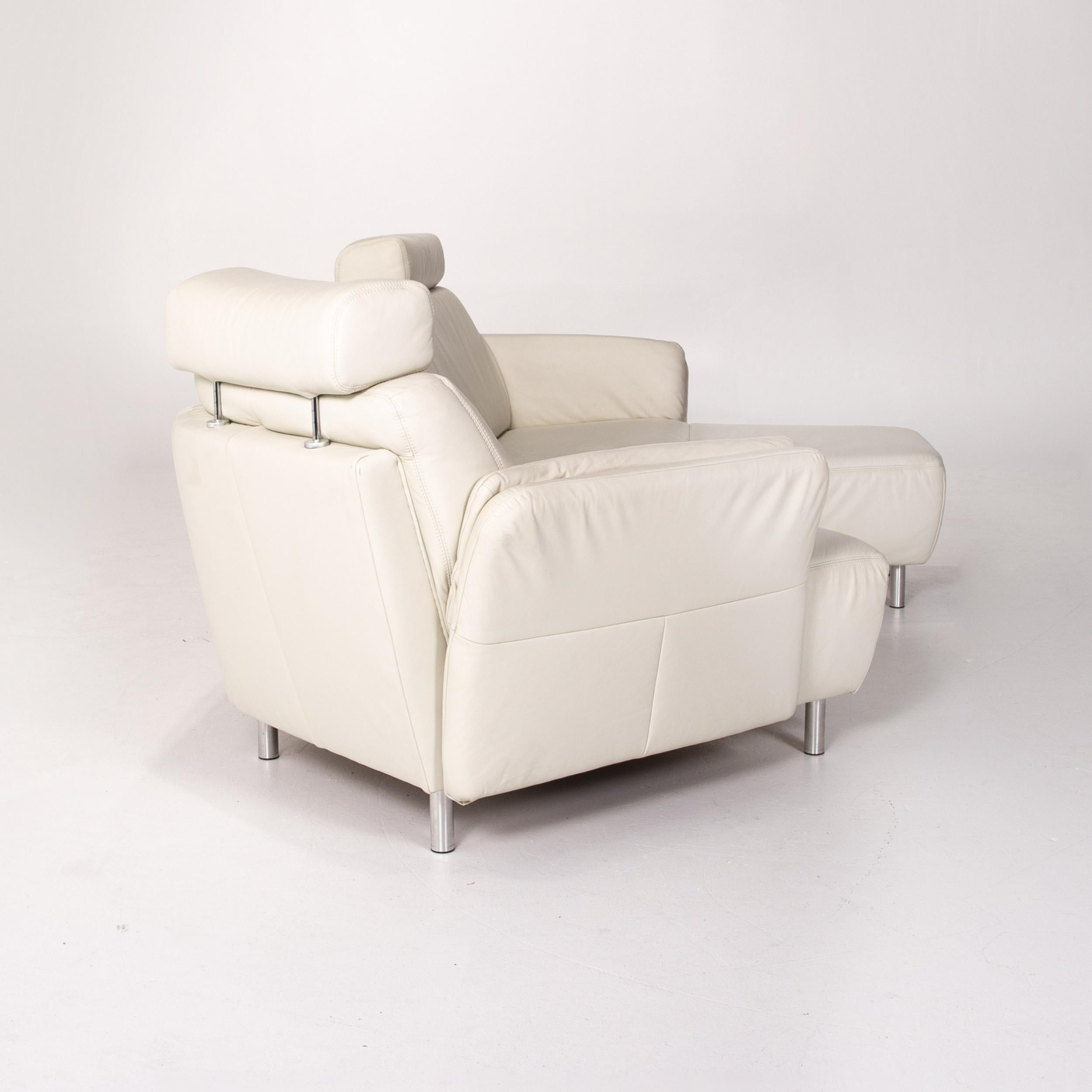 Sample Ring Leather Corner Sofa Cream Sofa Couch For Sale 8