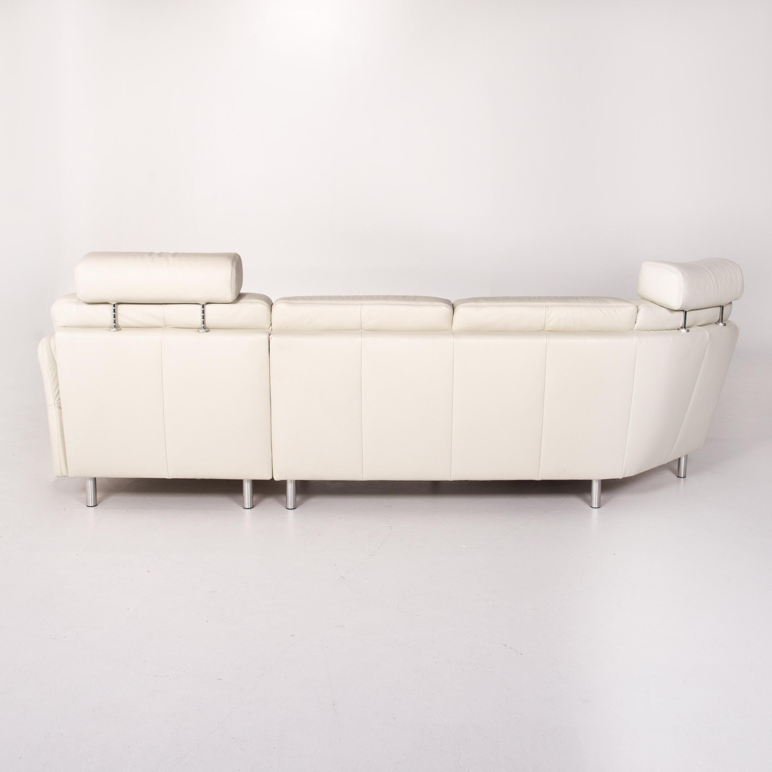 Sample Ring Leather Corner Sofa Cream Sofa Couch For Sale 9