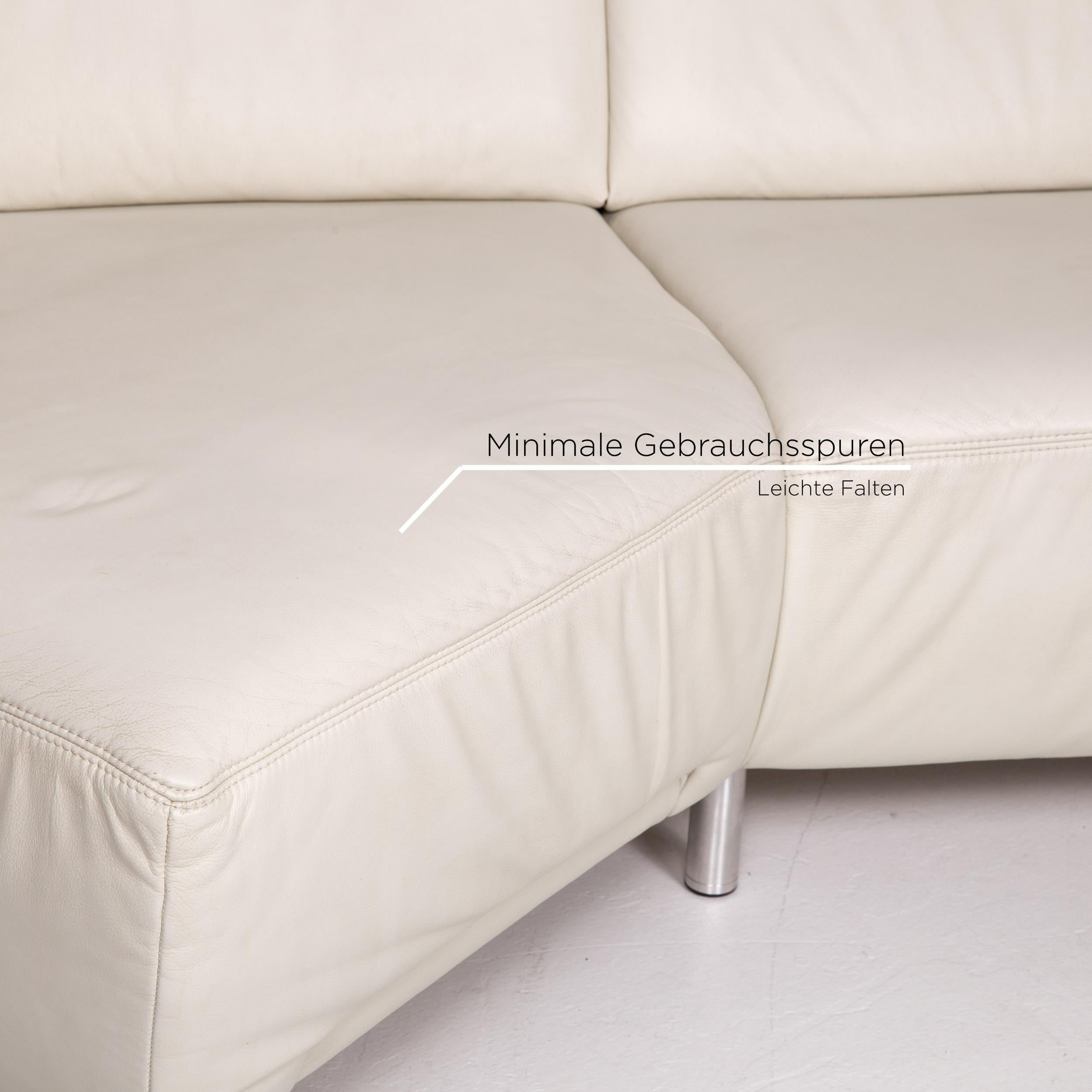 Sample Ring Leather Corner Sofa Cream Sofa Couch For Sale 2