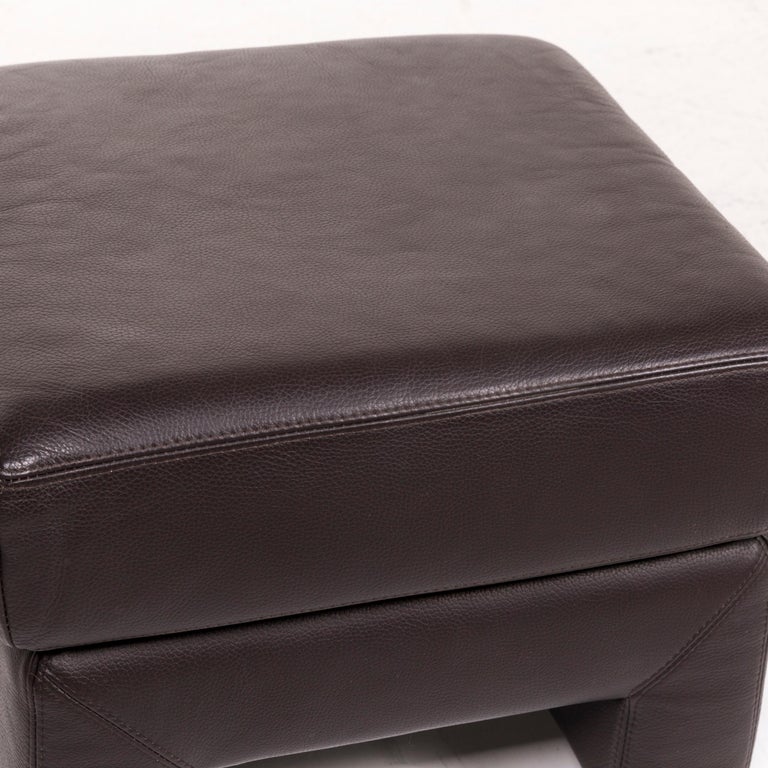 Sample Ring Leather Sofa Set Brown Dark Brown 1 Corner Sofa 1 Armchair ...