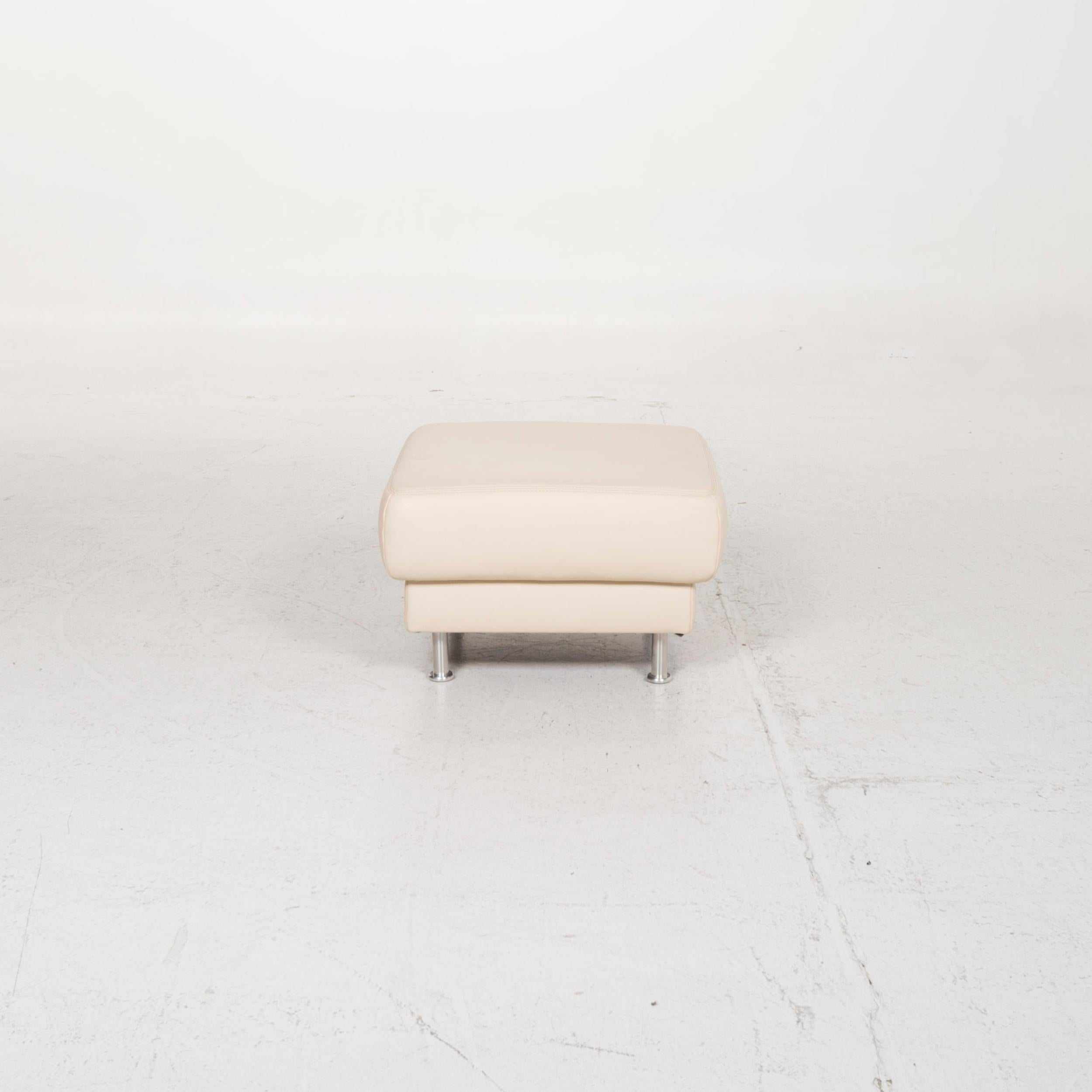 Sample Ring Leather Stool Cream In Excellent Condition In Cologne, DE