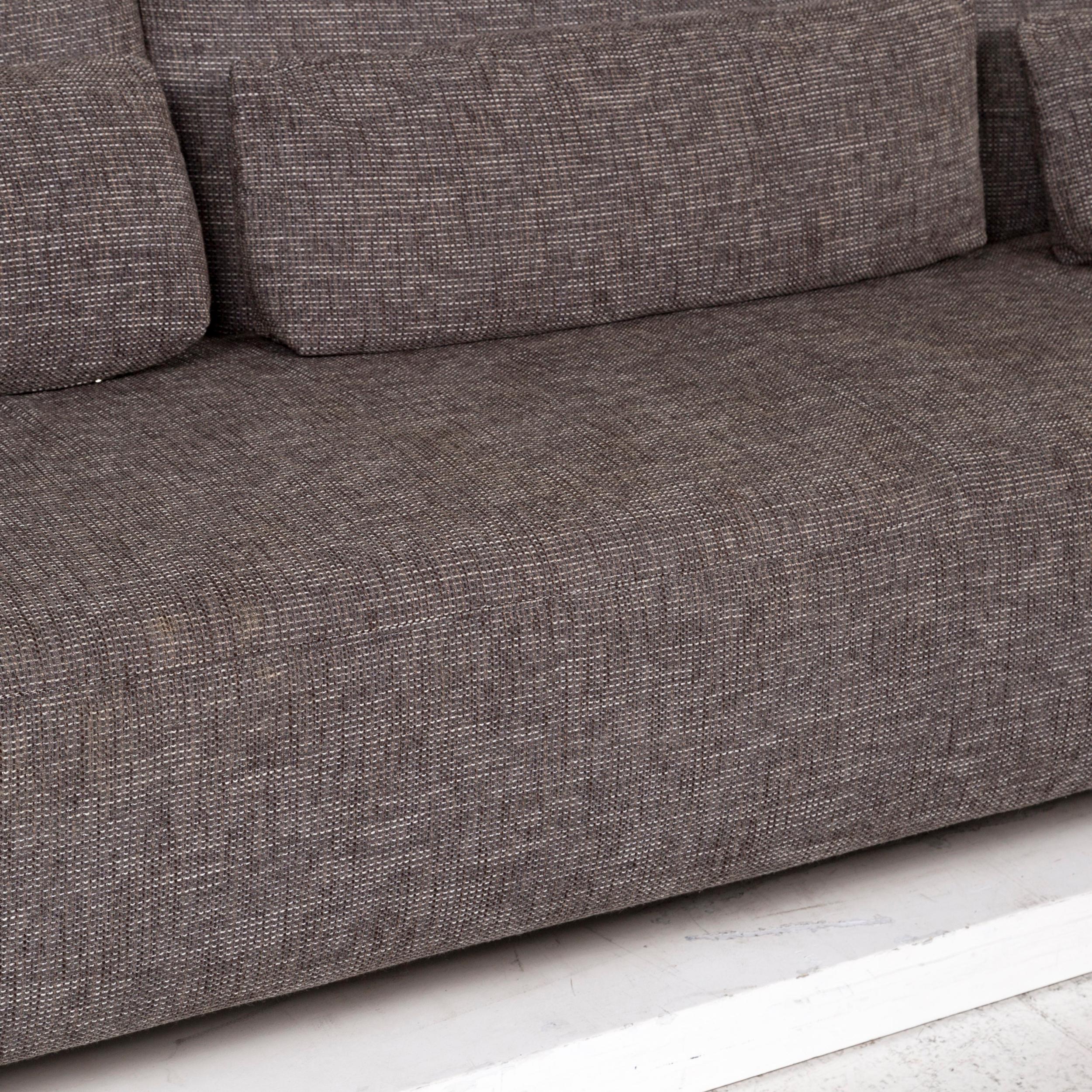 European Sample Ring MR 680 Fabric Corner Sofa Gray Function Couch