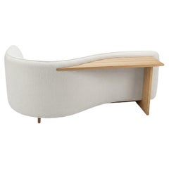 SONDERVERKAUF: „Baia Curved“-Sofa von Ruya Akyol und Schreibtisch aus Eiche, modernes Design