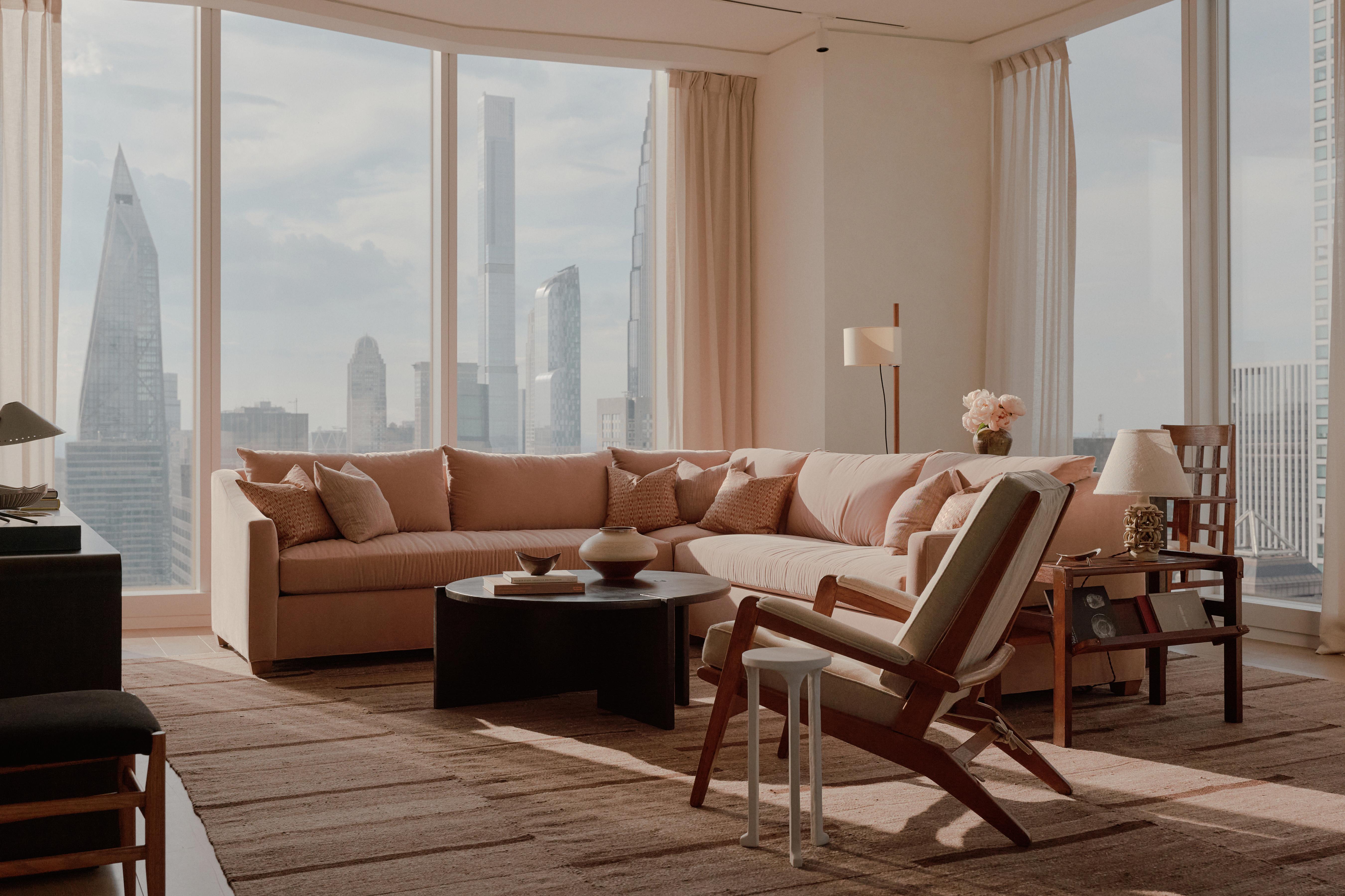 Muestra Venta Mesa de centro Redonda Moderna Contemporánea Hecha a mano Acero ennegrecido en venta 3