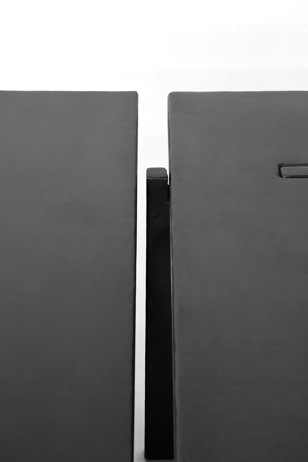 Vente d'échantillons Table basse Unique Organic Noir Moderne Contemporain Acier en vente 2