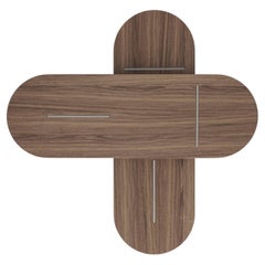 SAMPLES - Baguette Tall Rounded Canaletto Walnut Coffee Table