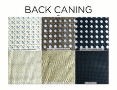 Samples only, Stools solid wood, textiles, caning, leathers, vegan leathers