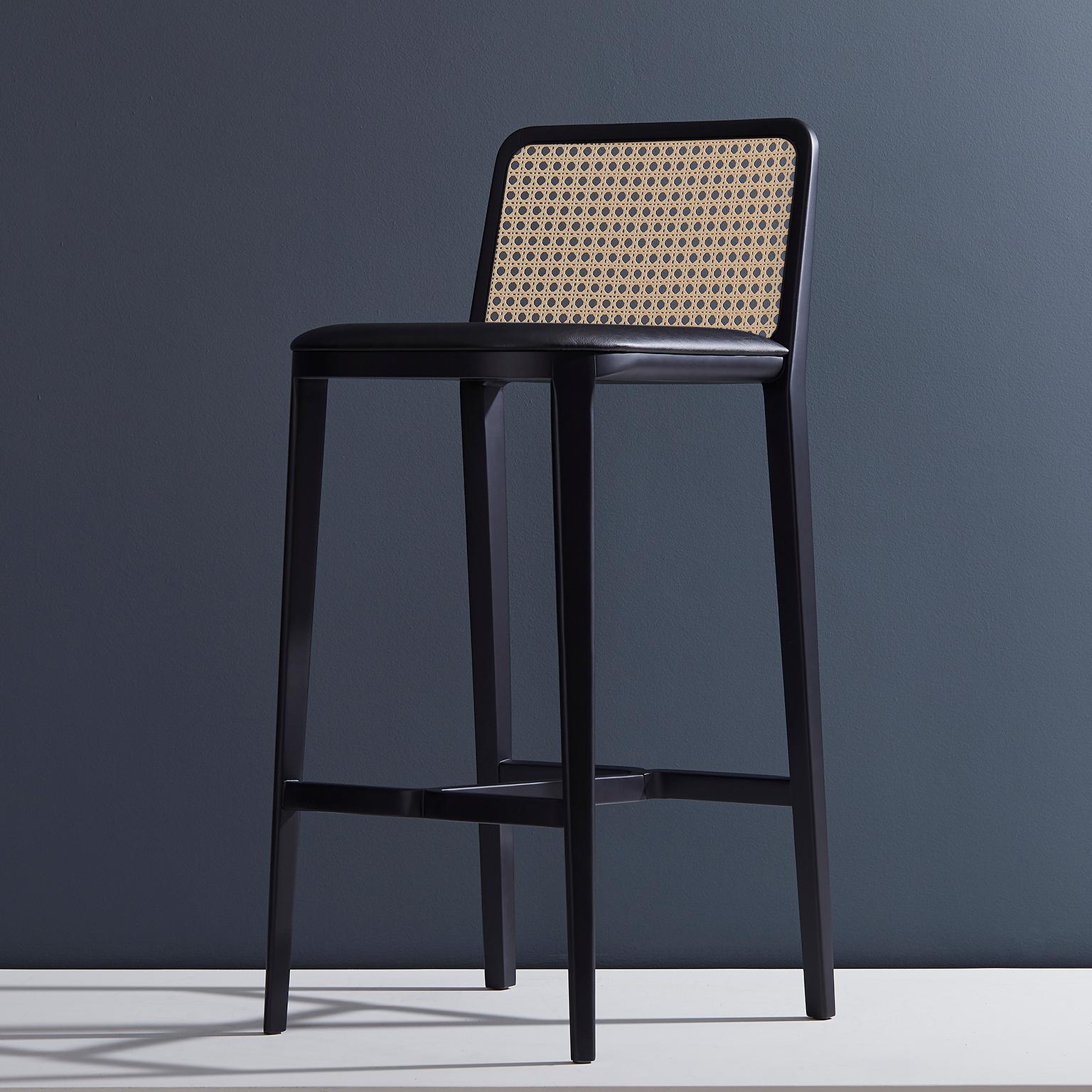 Samples only, Stools solid wood, textiles, caning, leathers, vegan leathers For Sale 2