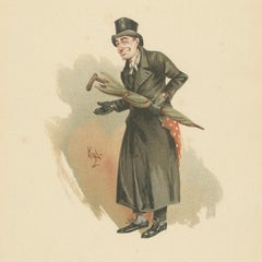 Sampson Brass from Old Curiosity Shop – Kyd Character Print after Dickens, 1889