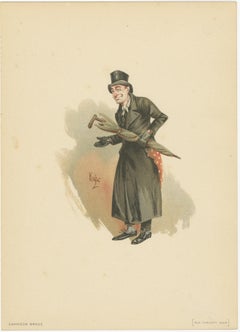 Sampson Brass aus Old Curiosity Shop - Kyd Charakterdruck nach Dickens, 1889