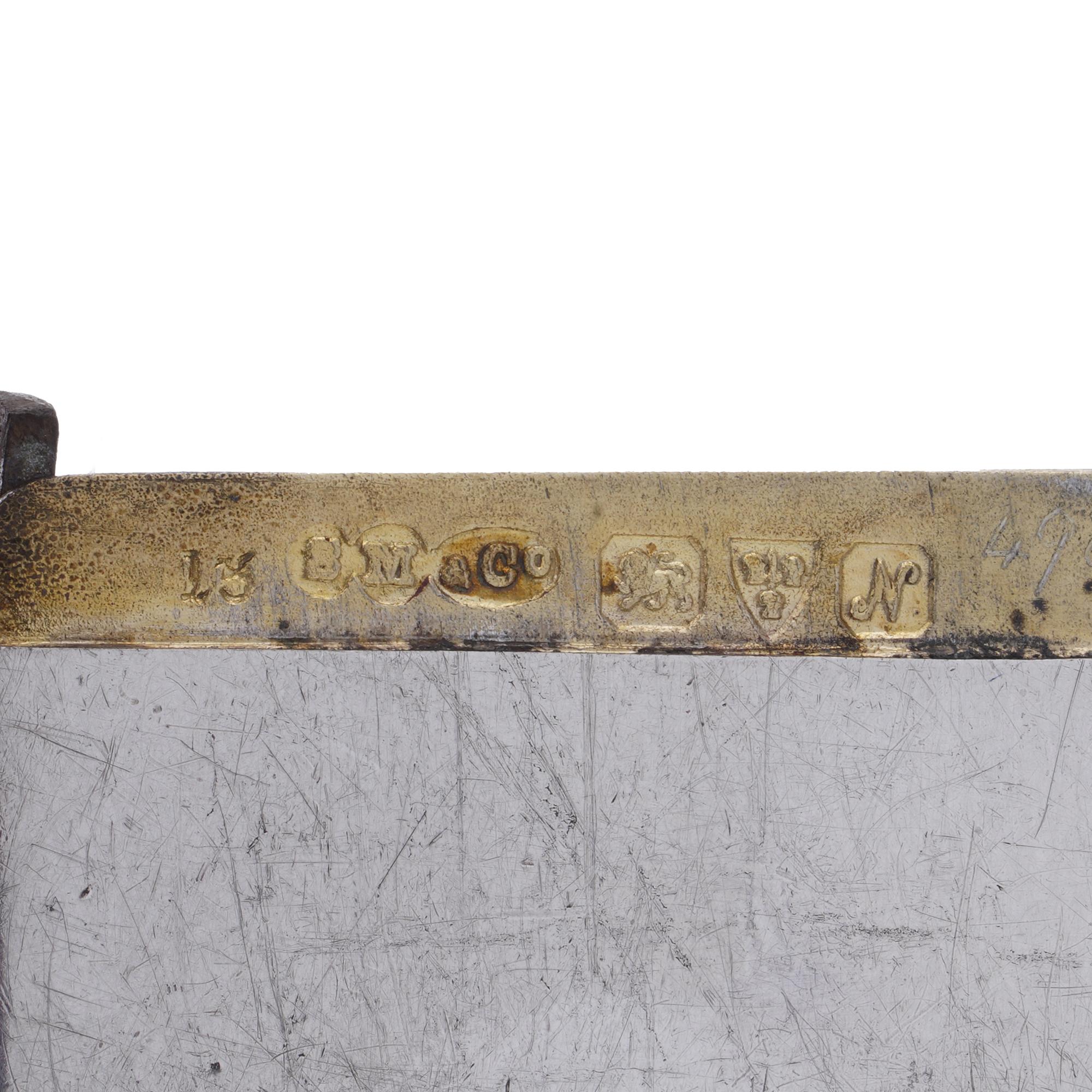 Estuche de vesta de plata Sampson Mordan & Co. principios del siglo XX en venta