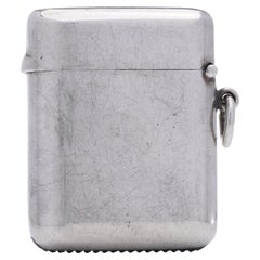 Estuche de vesta de plata Sampson Mordan & Co.