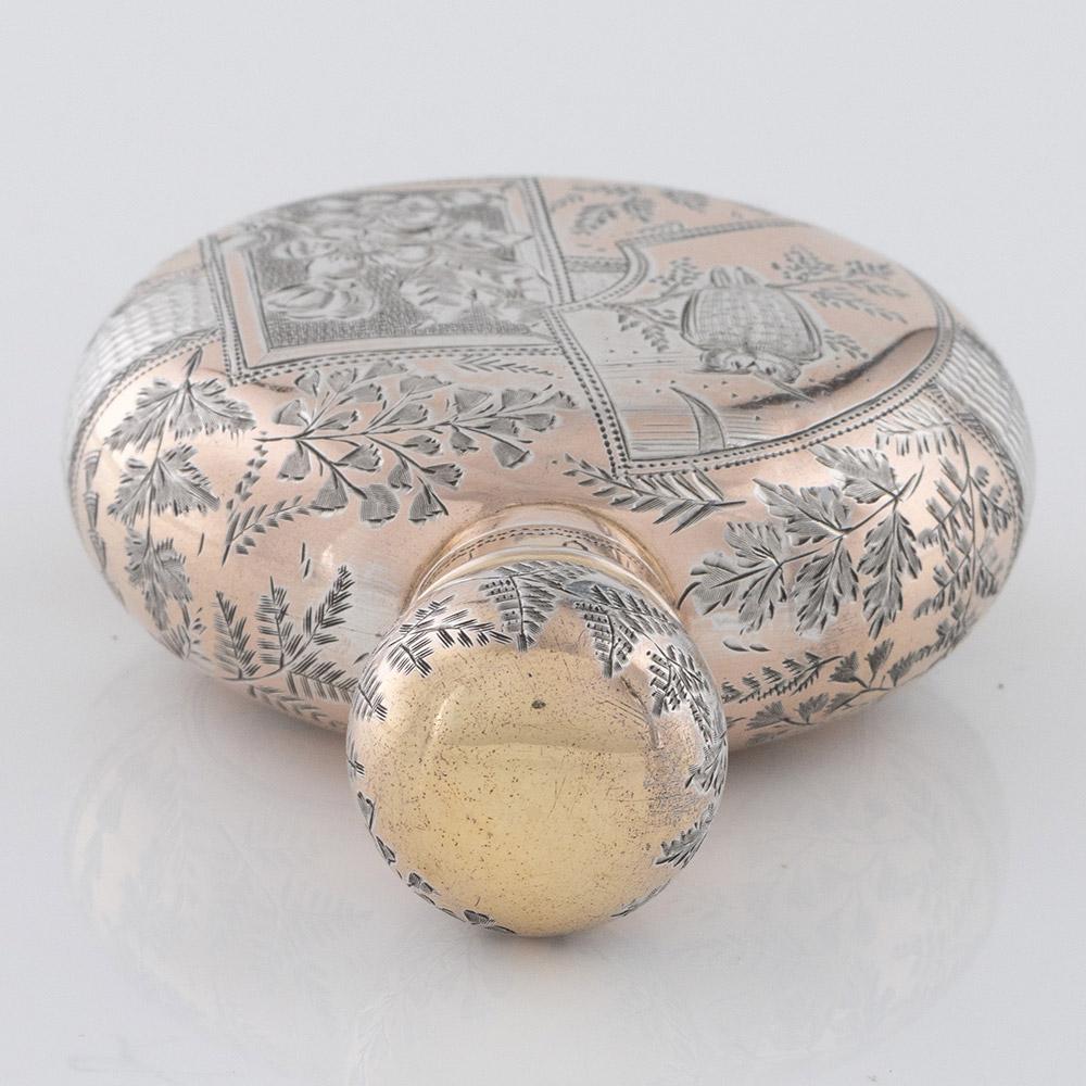 Late 19th Century Sampson Mordan Perfume Bottle London 1888 For Sale