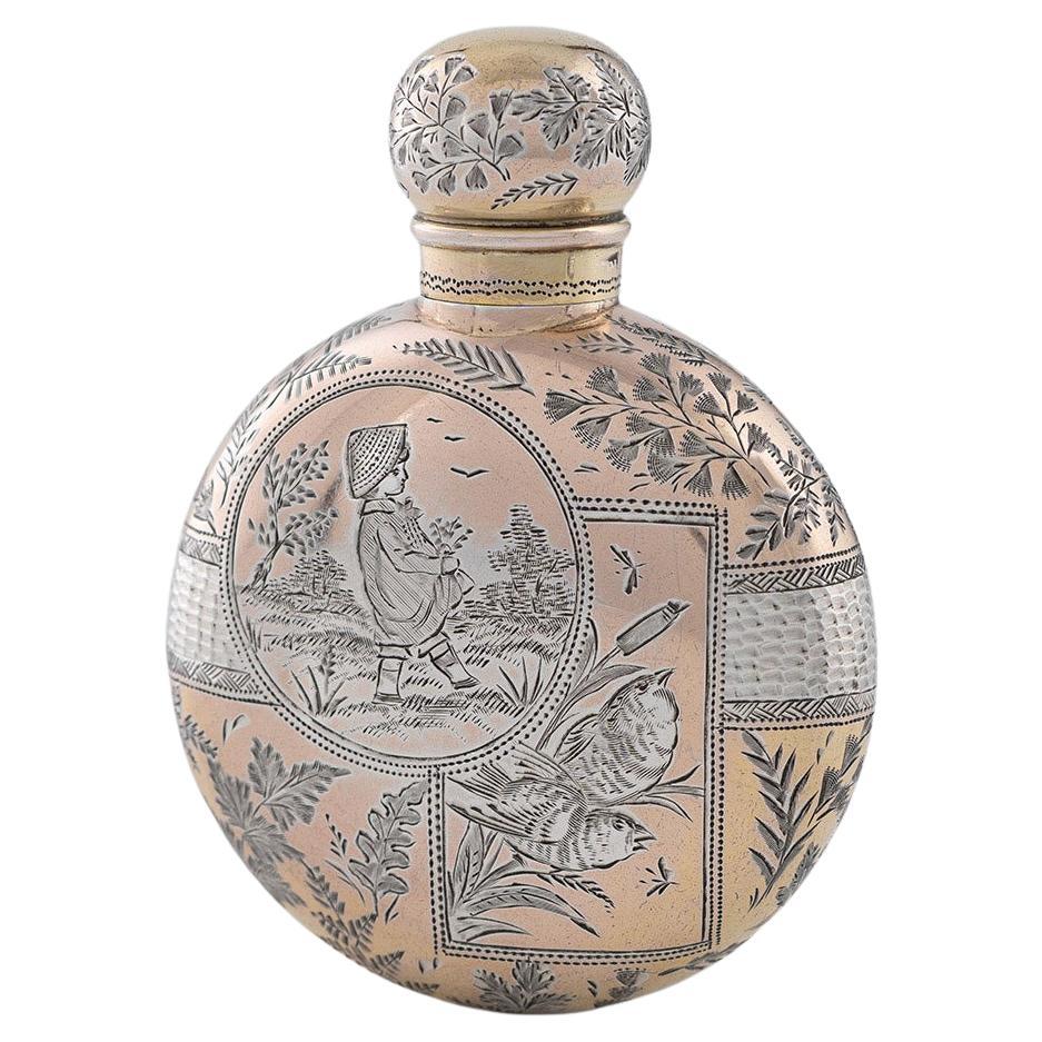 Sampson Mordan Perfume Bottle London 1888 For Sale