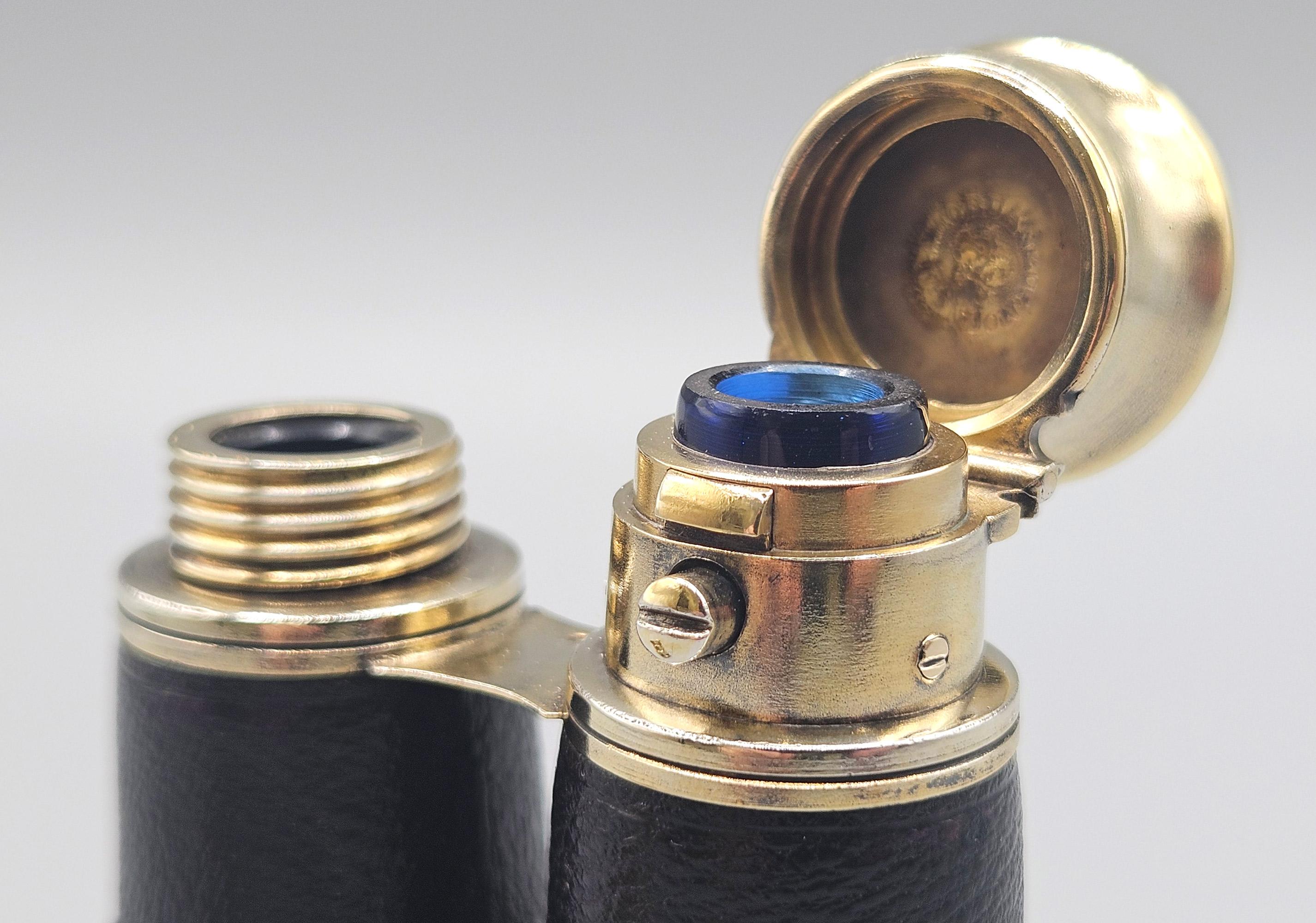 Sampsons Mordan Occhiali da opera in argento dorato Doppia bottiglia di profumo, astuccio, anni '70 del XIX secolo in vendita 3