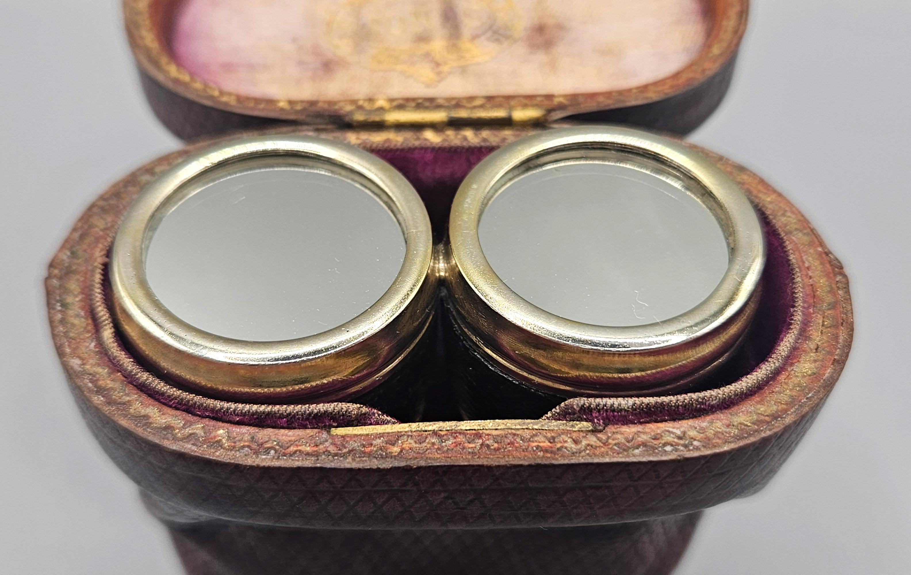 Sampsons Mordan Occhiali da opera in argento dorato Doppia bottiglia di profumo, astuccio, anni '70 del XIX secolo in vendita 10