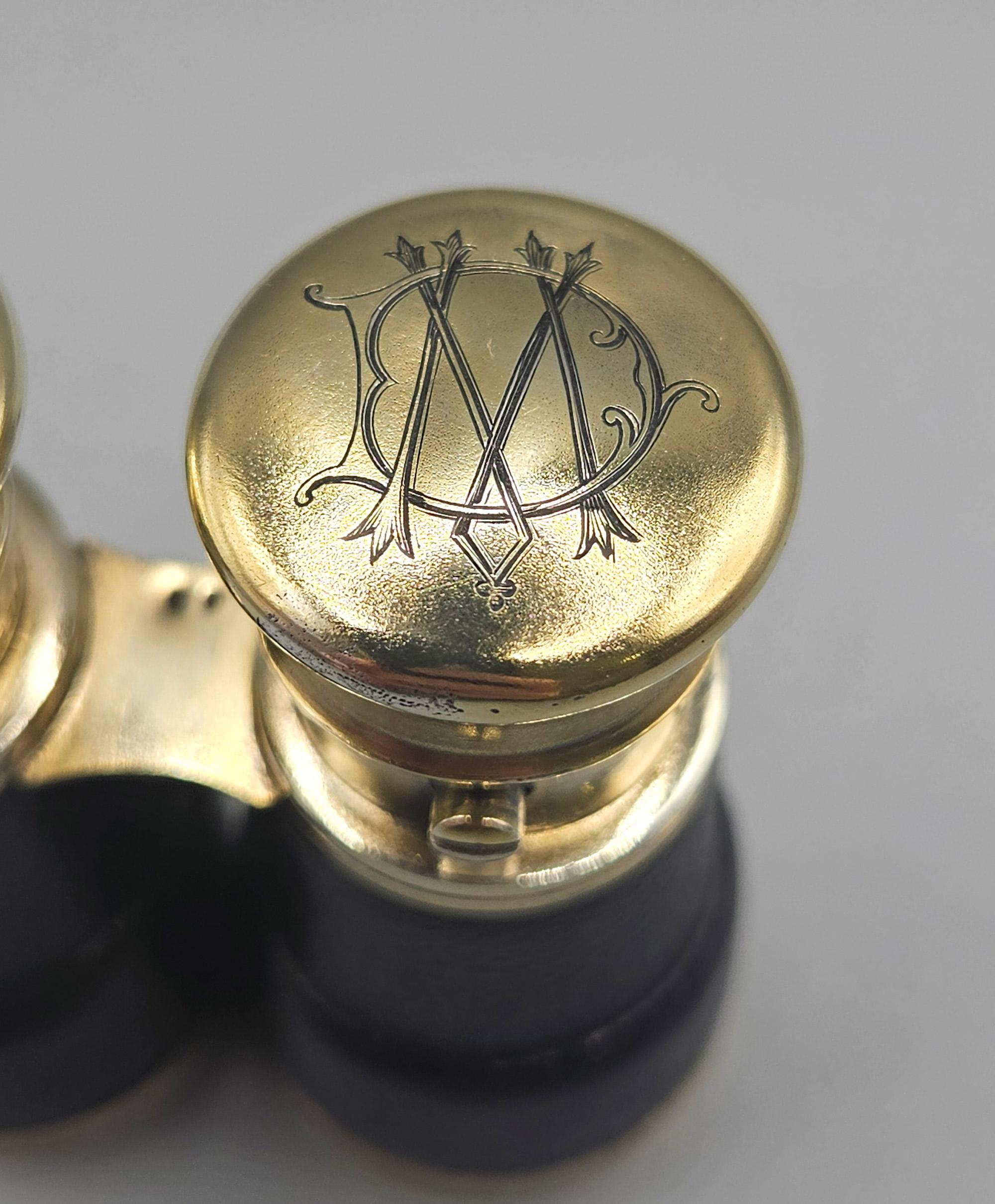 Sampsons Mordan Occhiali da opera in argento dorato Doppia bottiglia di profumo, astuccio, anni '70 del XIX secolo in vendita 11