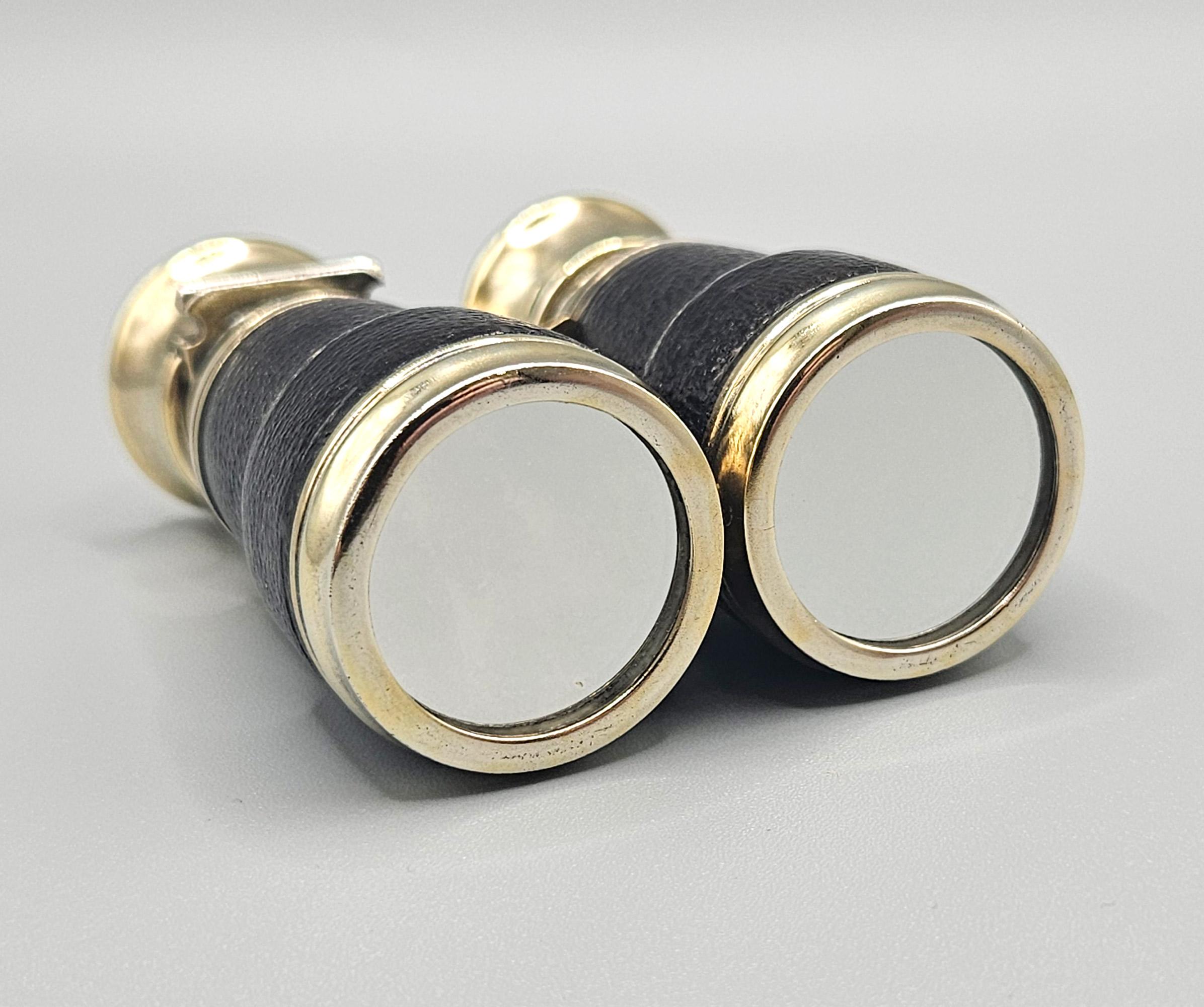 Sampsons Mordan Occhiali da opera in argento dorato Doppia bottiglia di profumo, astuccio, anni '70 del XIX secolo in vendita 1