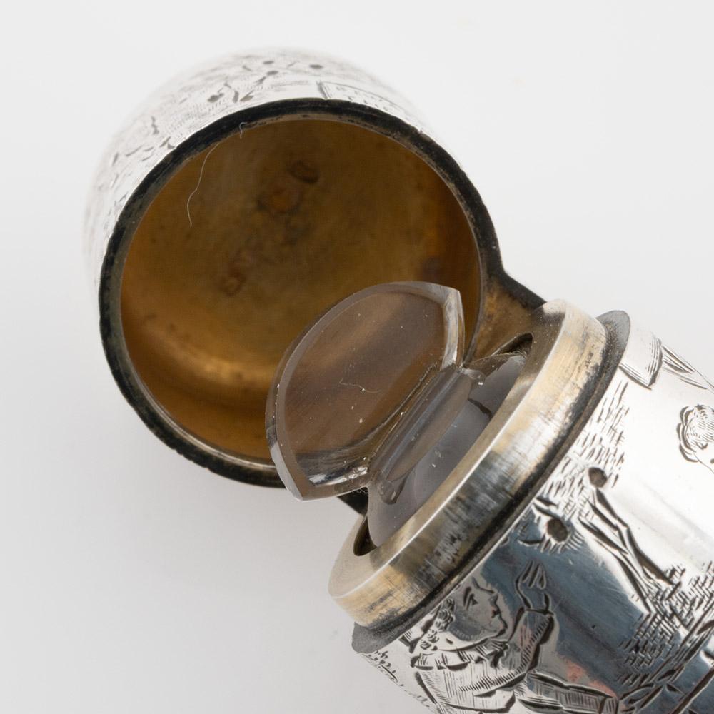 Sampson Mordan Silver Perfume Bottle London 1884 For Sale 6