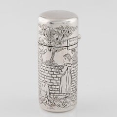 Sampson Mordan Silver Perfume Bottle London 1884
