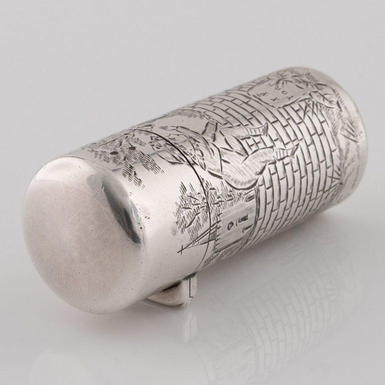 Sampson Mordan Silver Perfume Bottle London 1884 In Good Condition For Sale In Tunbridge Wells, GB