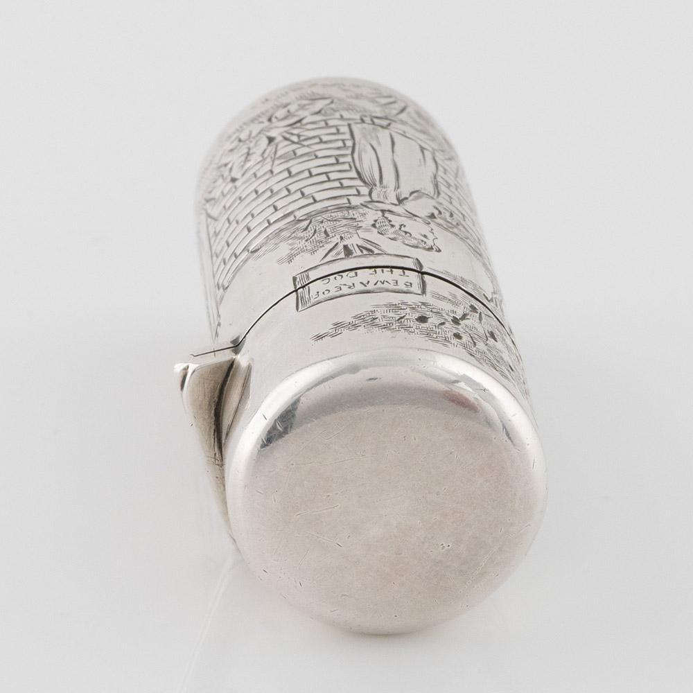Sampson Mordan Silver Perfume Bottle London 1884 For Sale 3