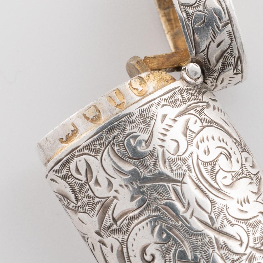 Sampson Mordan Vesta Case with Whistle London 1884 2