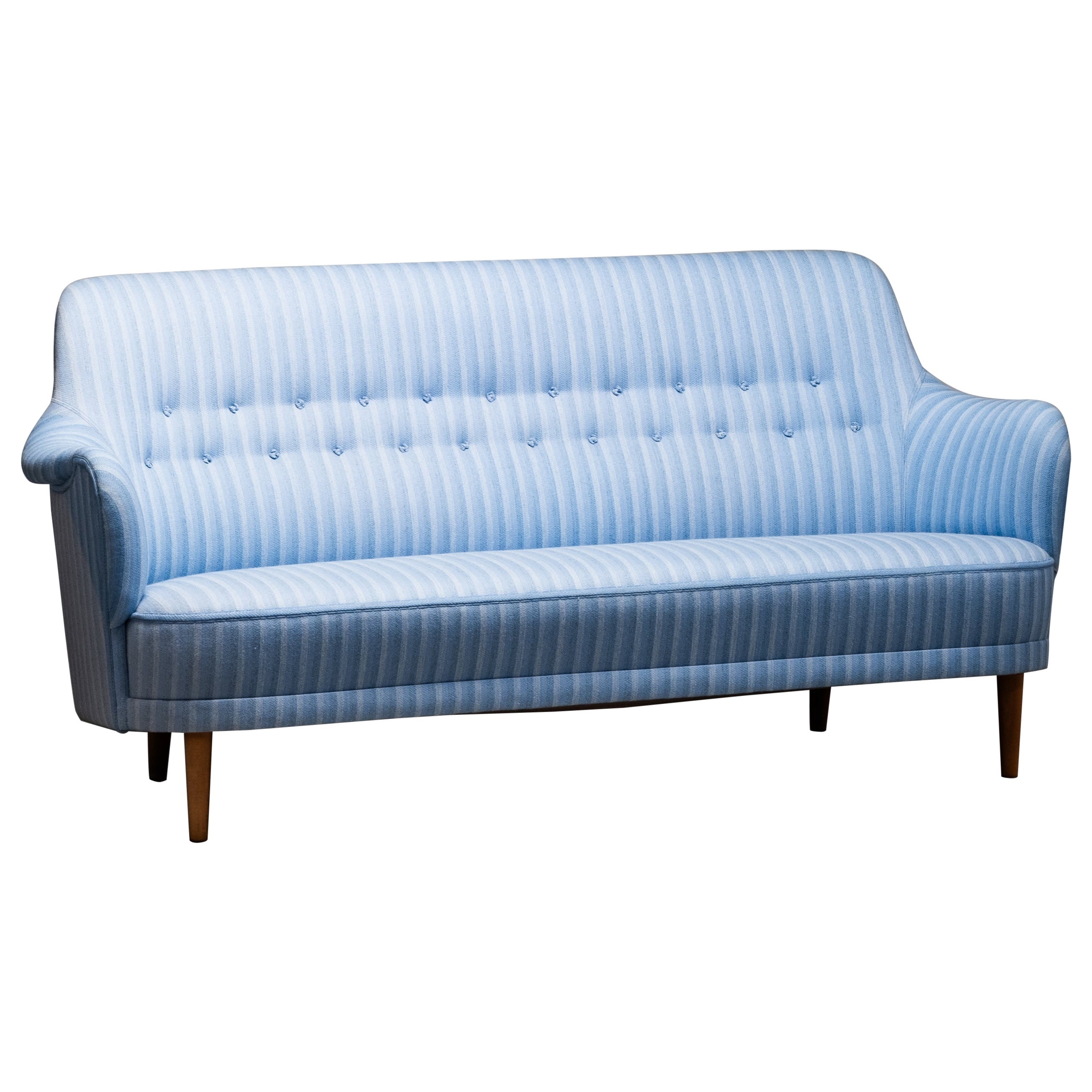 “Samsas” Sofa by Carl Malmsten for O.H. Sjögren, Sweden, 1960s For Sale