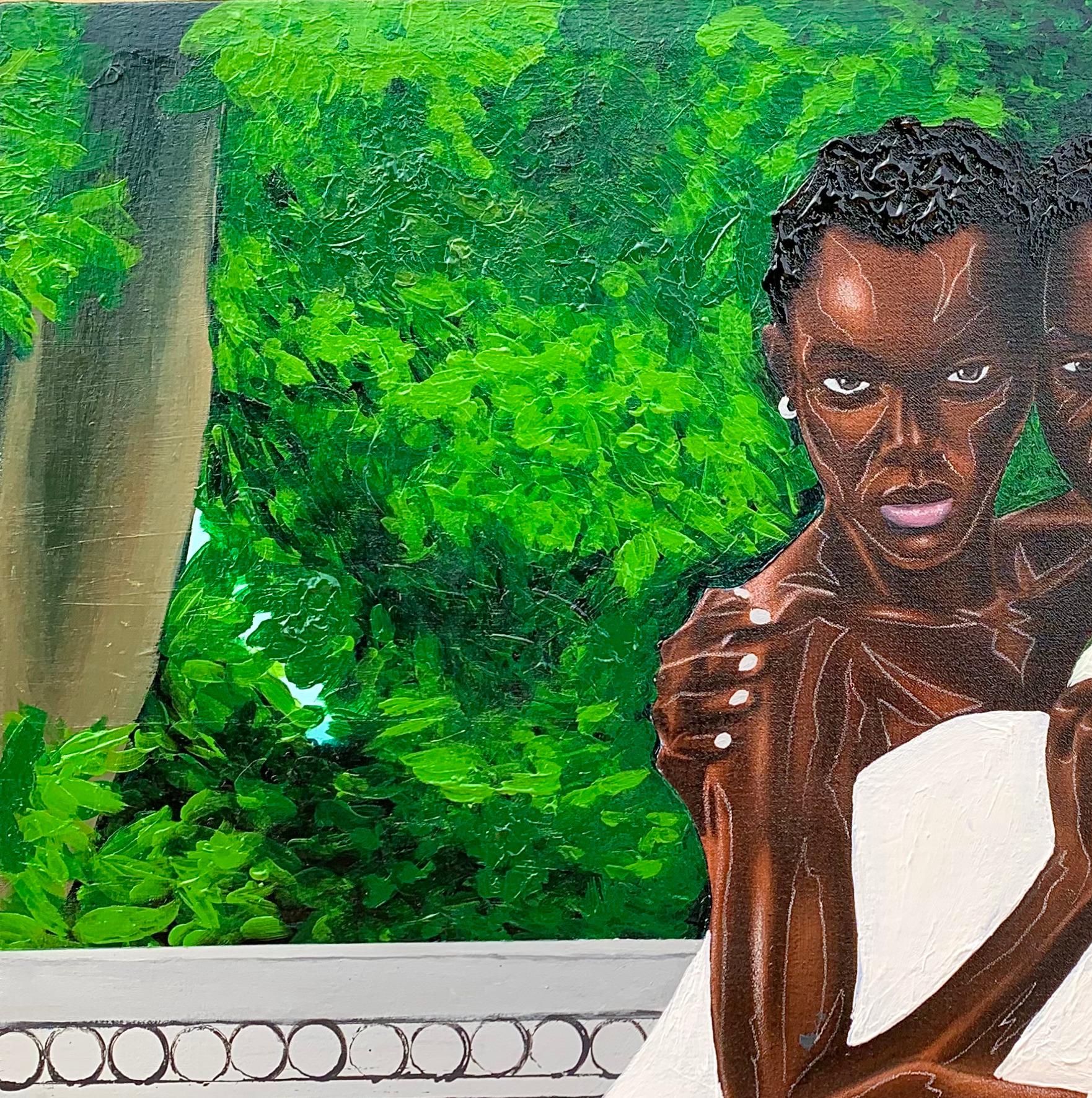 Liés par l'amour - Painting de Samson Adetunji