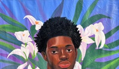 Boy and the Blossom 1 -21st Century Contemporary Figurative Portrait, Modern Men