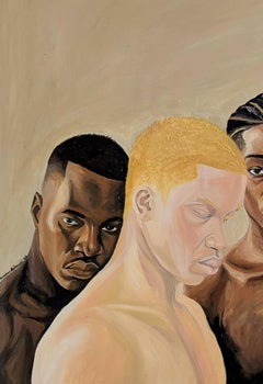 Nearer Than Skin - Arte contemporanea del XXI secolo, ritratti figurativi, uomini moderni