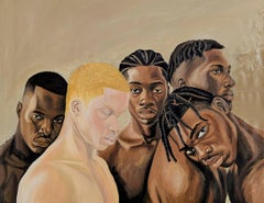 Nearer Than Skin - Arte contemporanea del XXI secolo, ritratti figurativi, uomini moderni